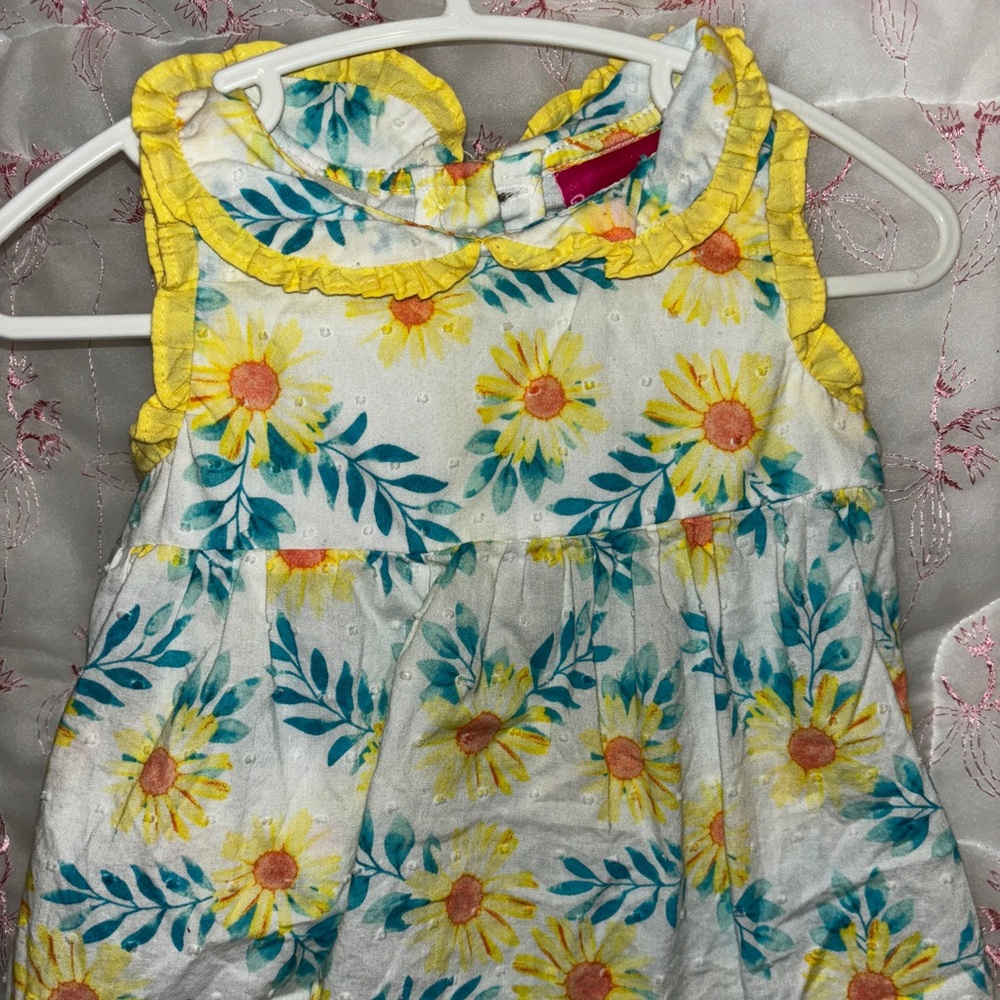 Penny M Sunflower Baby Dress